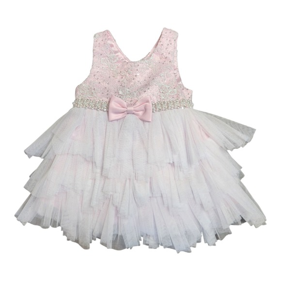 American Princess Other - NWT American Princess Girls' Pink Embroidered Tiered Tulle Dress Easter 18M